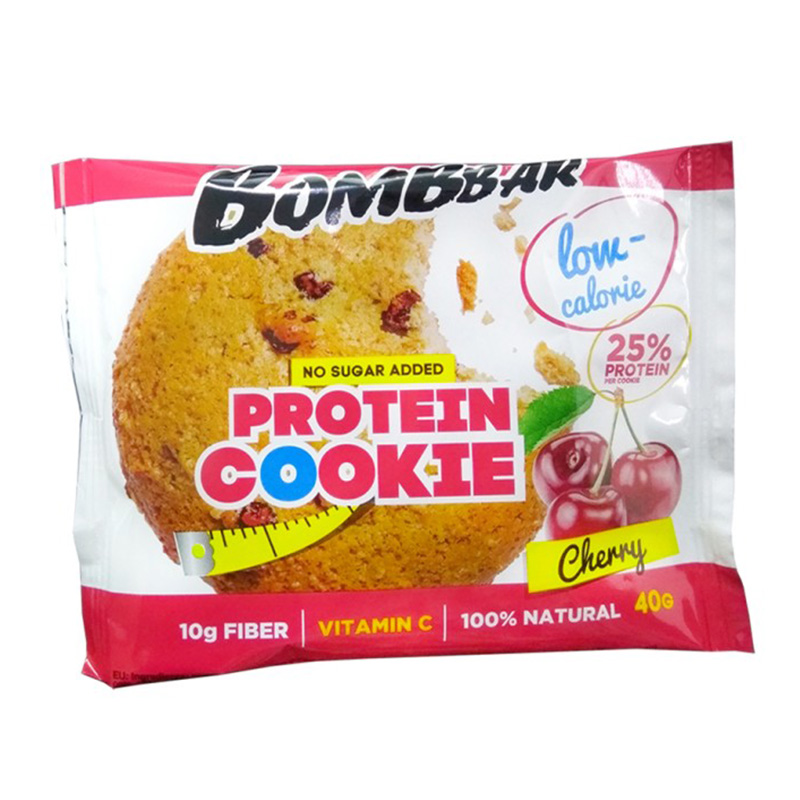 Bombbar Protein Cookies 12 in a Box 40g Cherry Best Price in Abu Dhabi