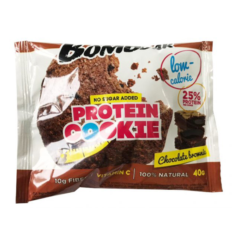 Bombbar Protein Cookies 12 in a Box 40g Chocolate Brownie Best Price in Dubai