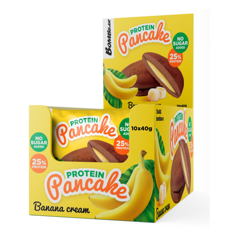 Bombbar  Protein Pancake 40 G 10 Pcs Box - Banana Cream Best Price in UAE