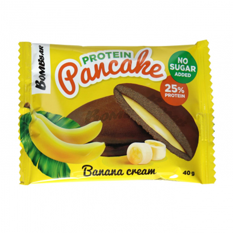 Bombbar  Protein Pancake 40 G 10 Pcs Box - Banana Cream Best Price in Al Ain