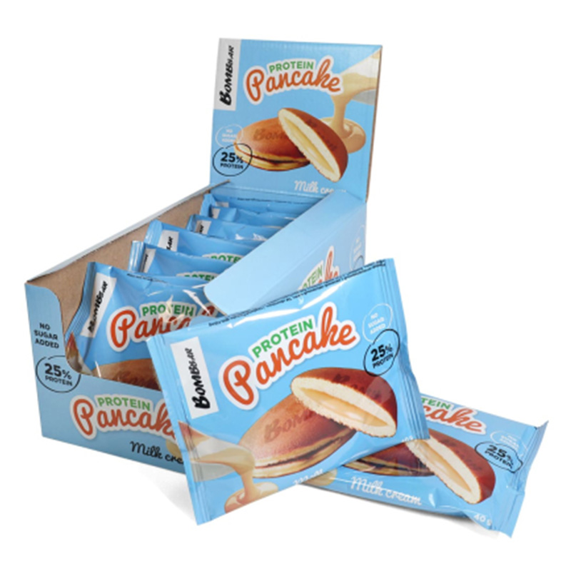 Bombbar  Protein Pancake 40 G 10 Pcs Box - Milk Cream Best Price in Abu Dhabi