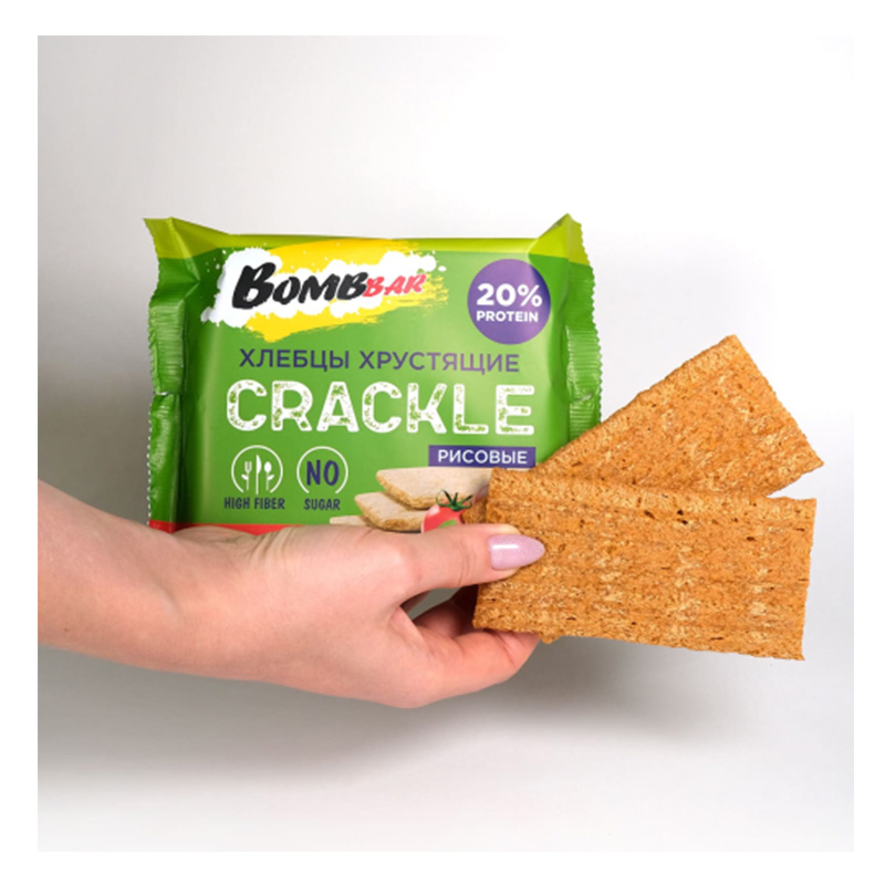 Bombbar Rice Crispbread 60 G 20 Pcs - Tomatoes and Provence herbs Best Price in Dubai