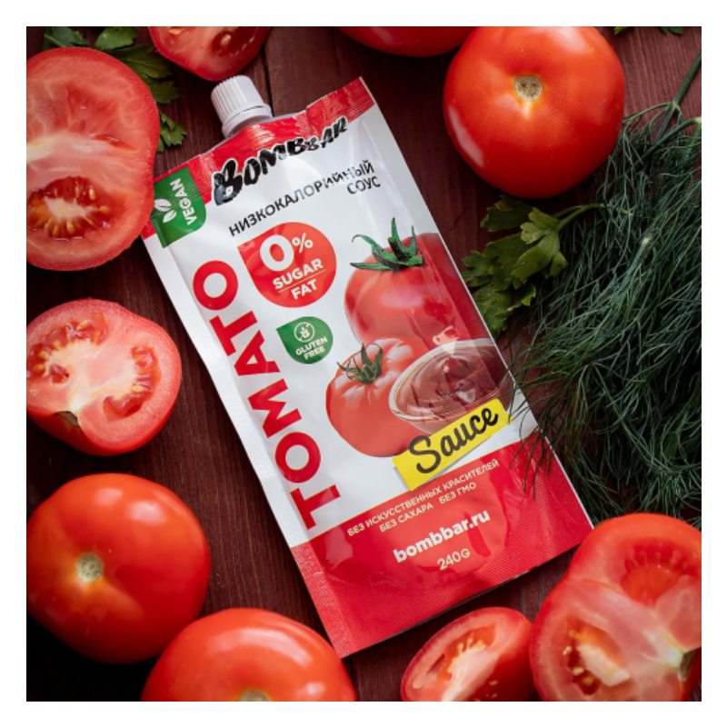 Bombbar Sauces 240 G 10 Pcs in Box - Sweet Tomato Best Price in Dubai