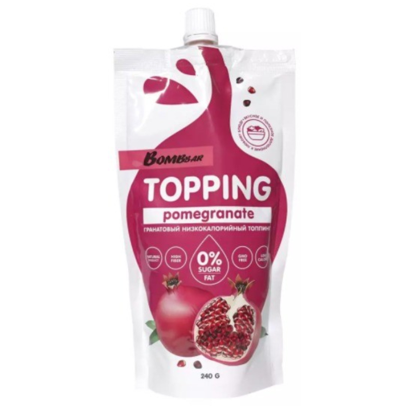 Bombbar Sweet Topping 240 G 10 Pcs in Box - Pomegranate Best Price in UAE