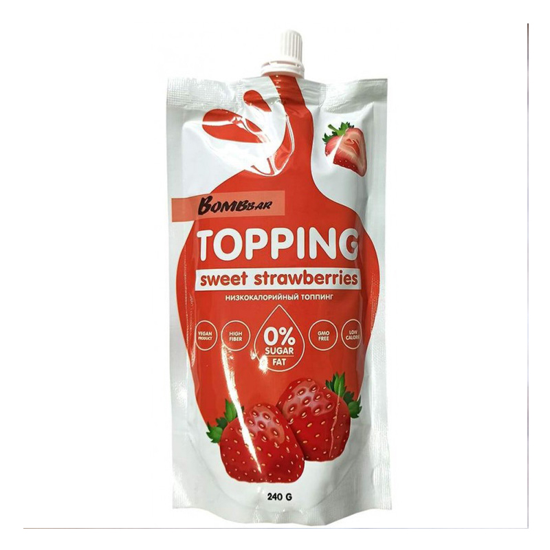 Bombbar Topping Strawberry Pudding 1x10 Packs