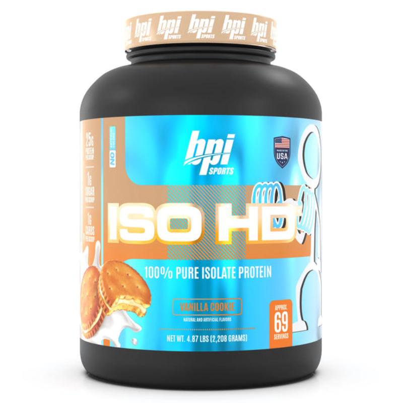 BPI Sports ISO HD Powder 4.3 lbs - Vanilla Cookie