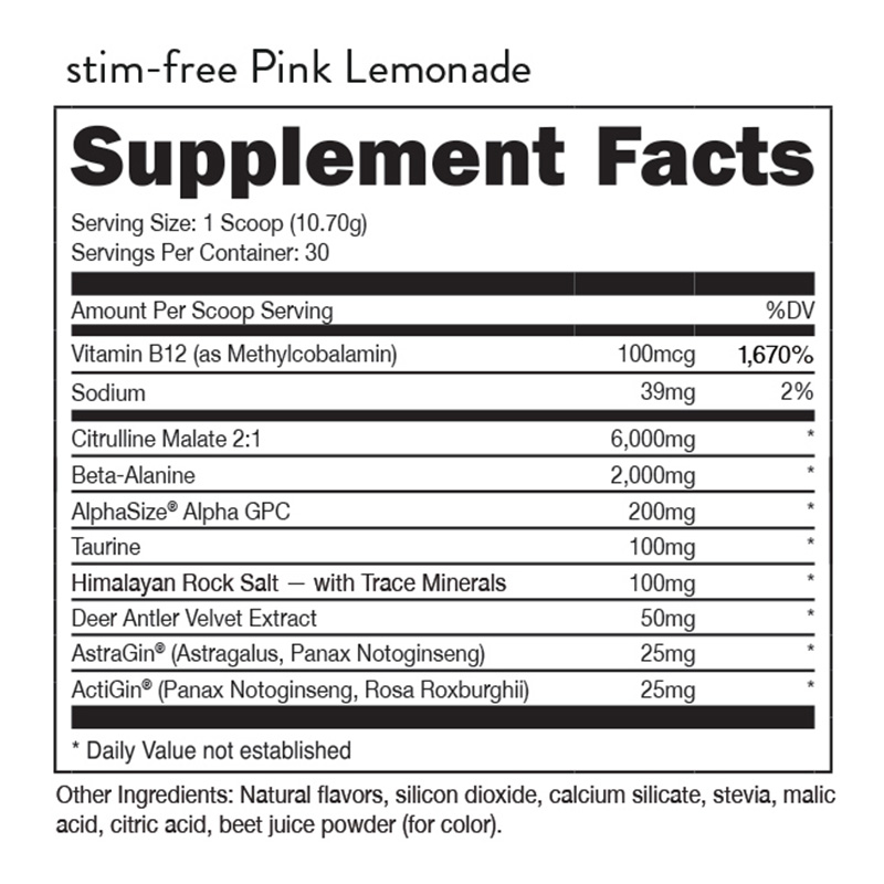 Bucked Up Non Stim Preworkout Pink Lemon 30 Serving Best Price in Dubai