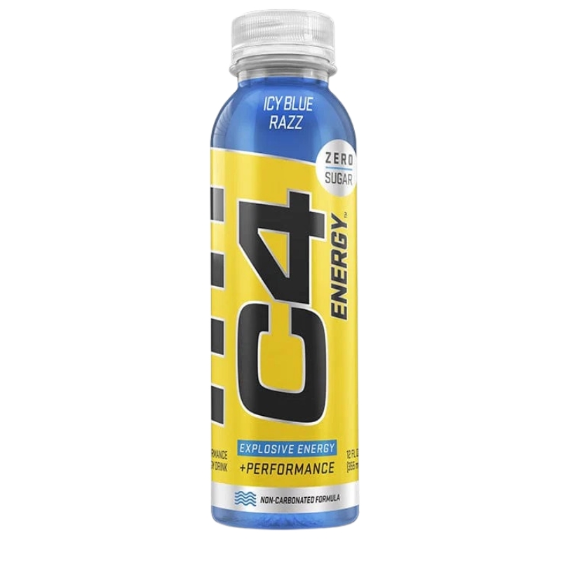 C4 Energy Non Carbonated Drink 12oz 12 Pcs in Box - Icy Blue Razz