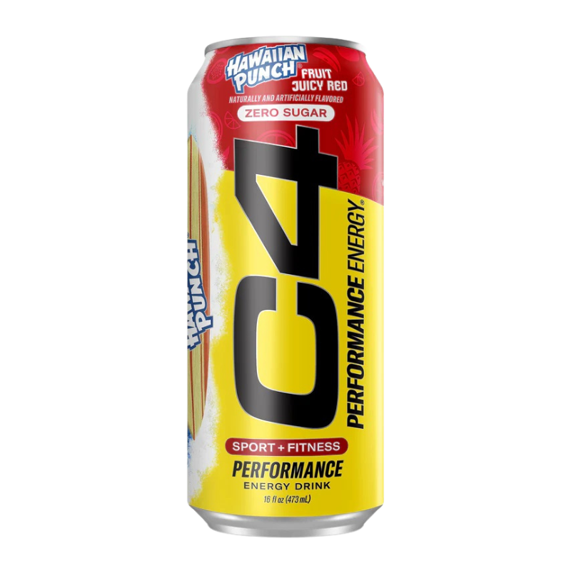 C4 Performance Energy Carbonated Drink16 oz 12 Pcs in Box - Hawaiian Punch Fruit Juicy