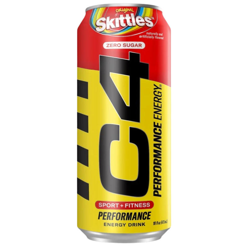 C4 Performance Energy Carbonated Drink16 oz 12 Pcs in Box - Skittles Best Price in UAE