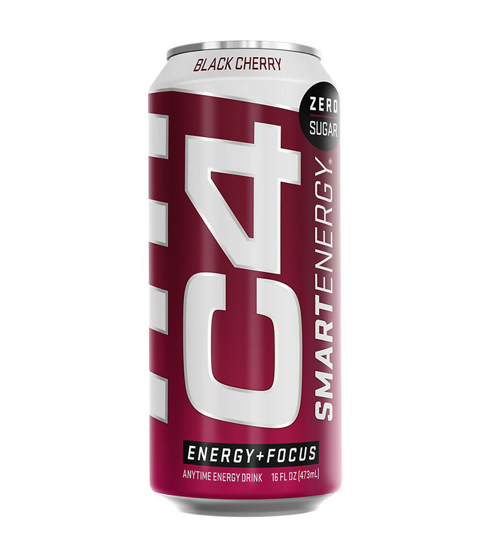 C4 Smart Energy Drink 12oz 12 Pcs in Box - Black Cherry