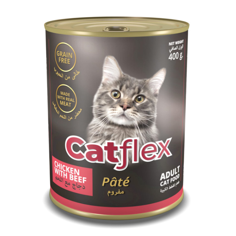 CatFlex Cat Can Pate Food Beef 400 G