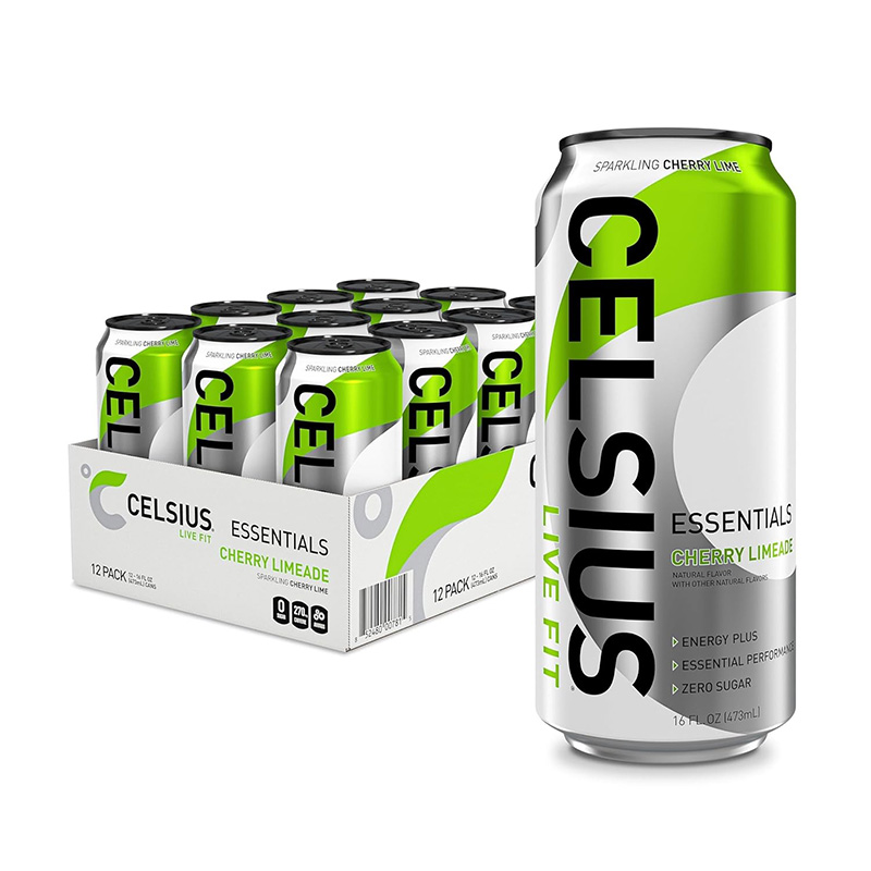 Celsius Essentials RTD 16 Fl Oz 1x12 Packs - Cherry Limeade Best Price in UAE