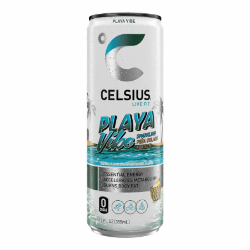 Celsius Live Fit Sparkling Water 355ml 12 Pcs in Box - Playa Vibe