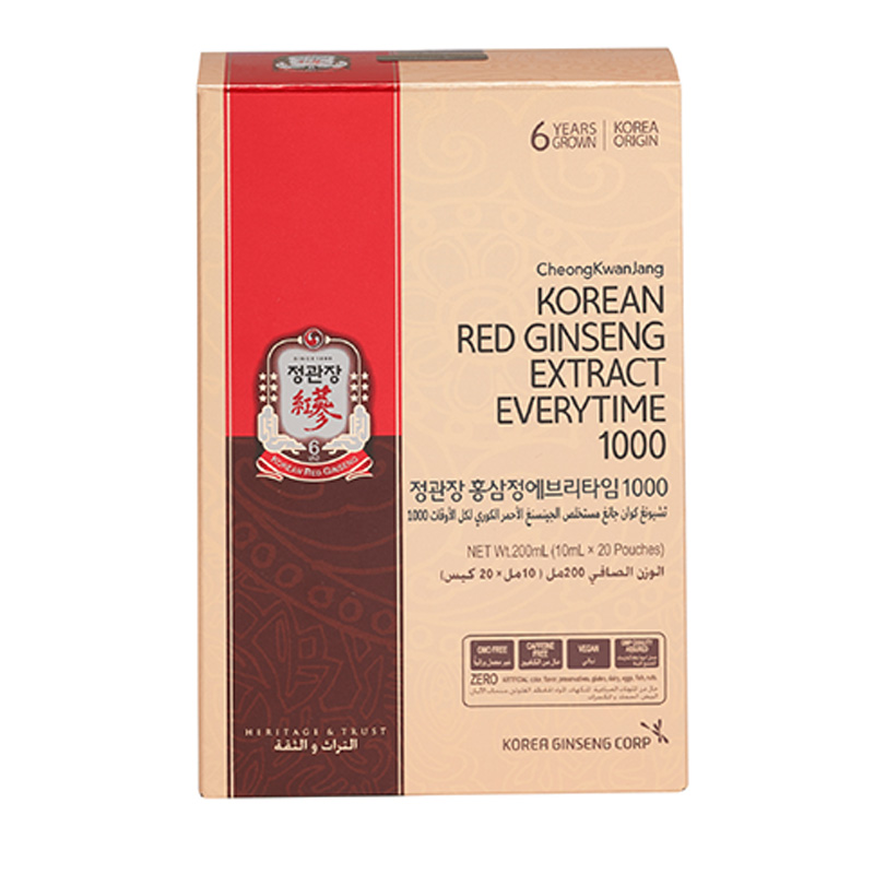 Cheong Kwan Jang Extract EveryTime 10x20 Packets Best Price in Dubai