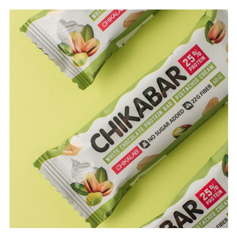 Chika Bar Protein Bar 60 G 12 Pcs in Box - Pistachio with Cream Best Price in Dubai