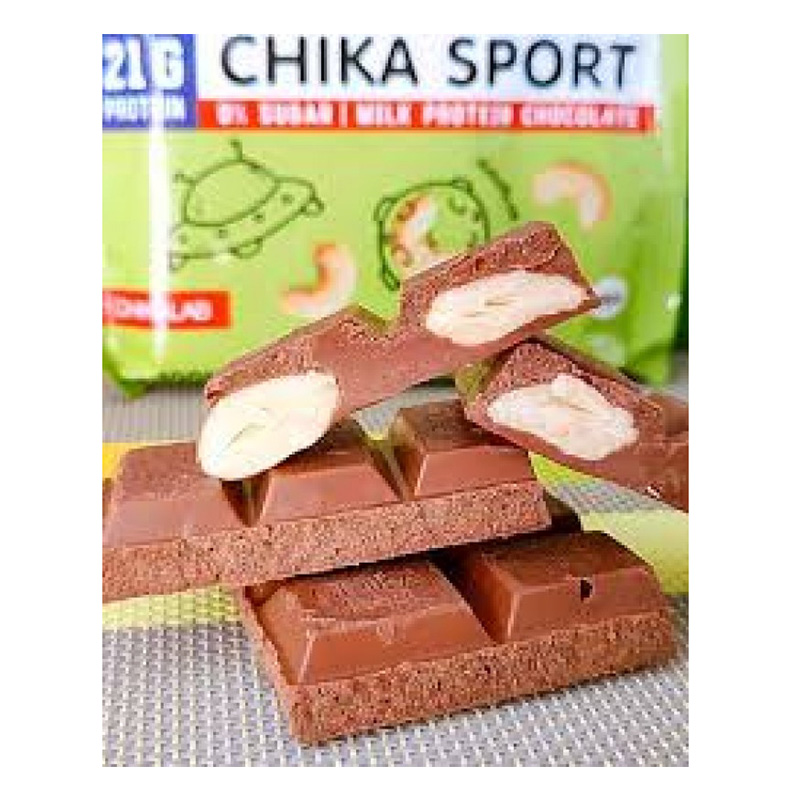 Chika Sport Protein Chocolate with Cashew 1x4 Best Price in Dubai