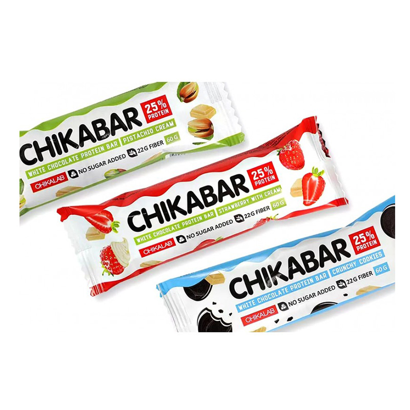 Chikalab Chikabar Protein Bar with Filling 60g 20 in a Box Cookies Best Price in Abu Dhabi