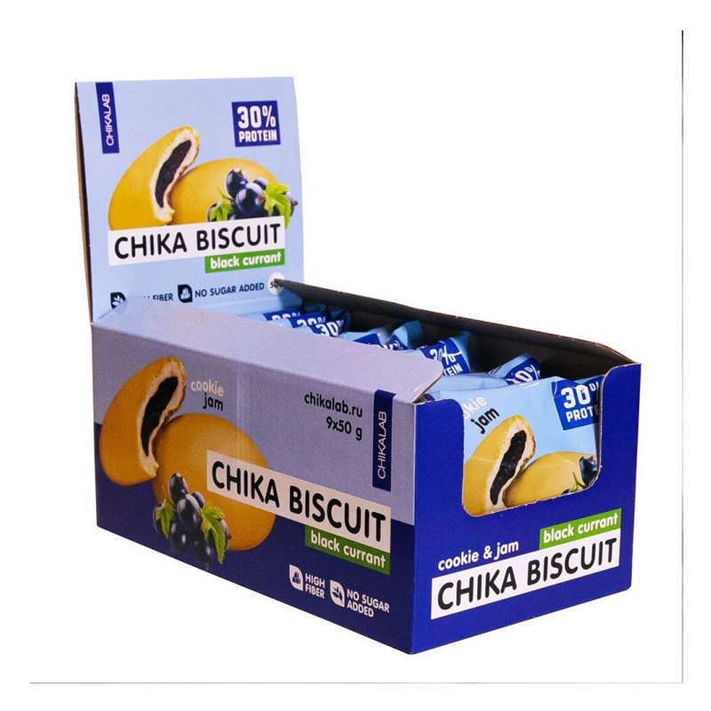 Chikalab Protein Chika Black Currant Biscuits 1x9 Packs