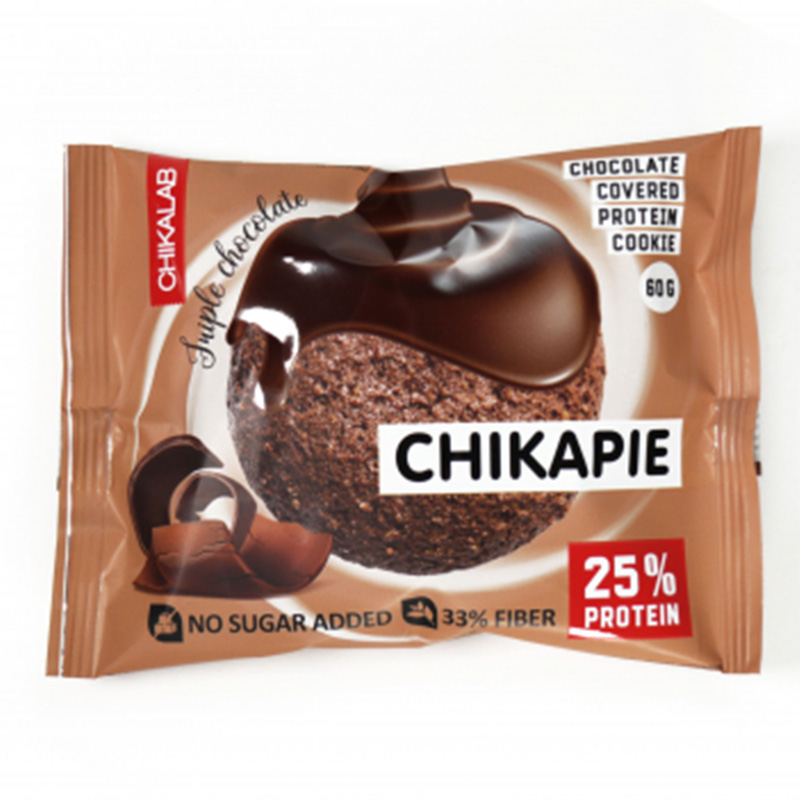 ChikaLab Protein Cookies 60 G 9 Pcs in Box - Triple Chocolate Filling Best Price in Dubai