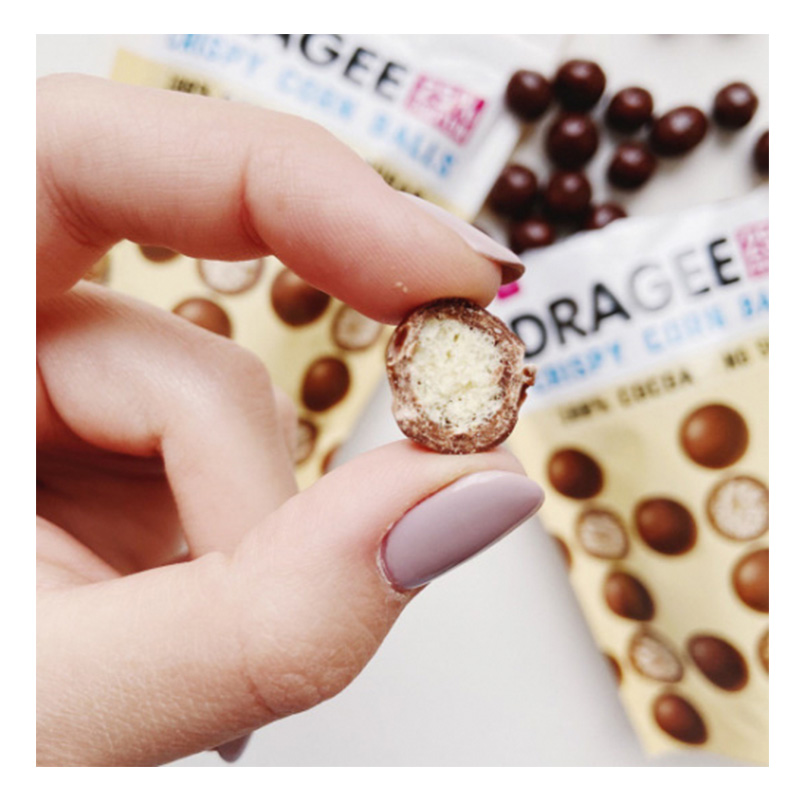ChikaLab Protein Dragee Corn Balls Chocolate 120 G - Milk Chocolate Best Price in Dubai