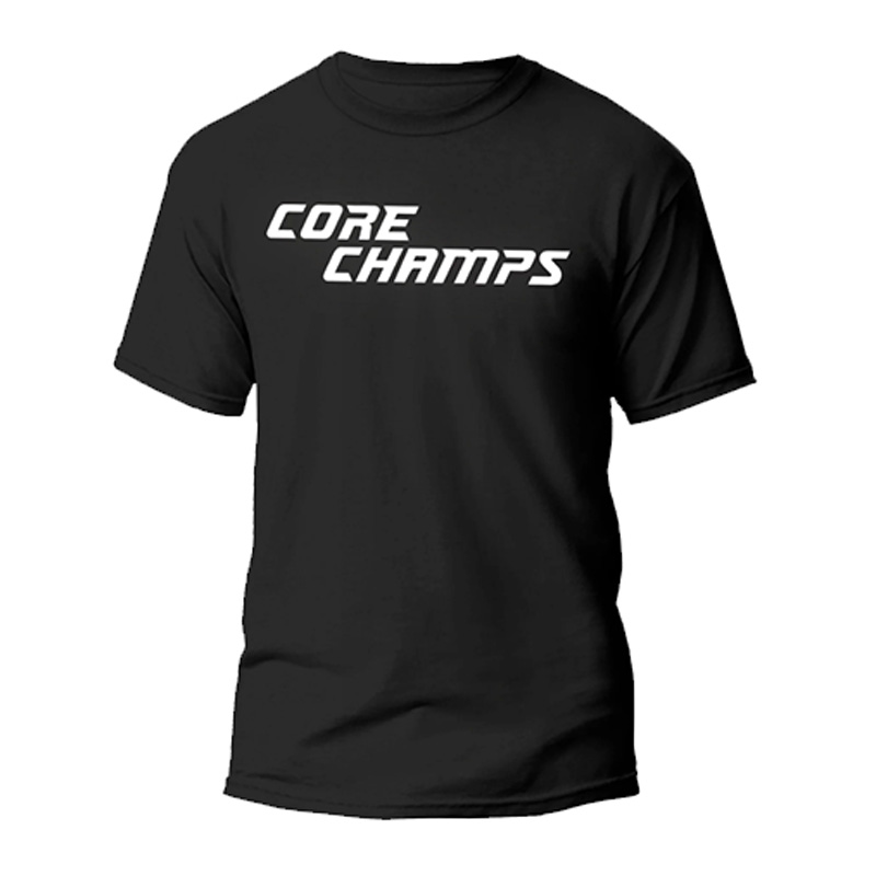 Core Champs Dri-FIT Running T-Shirt Black - Medium