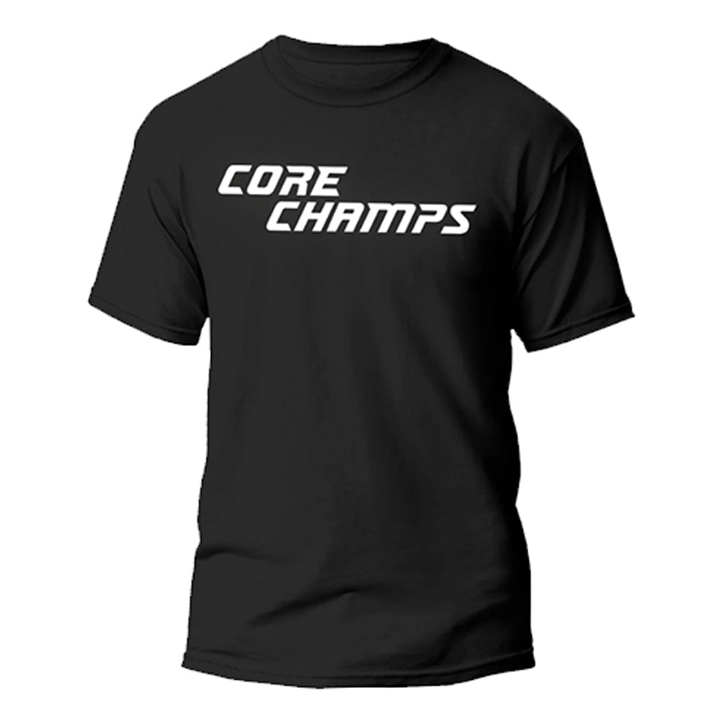 Core Champs Dri-FIT Running T-Shirt Black - Xtra Xtra Large
