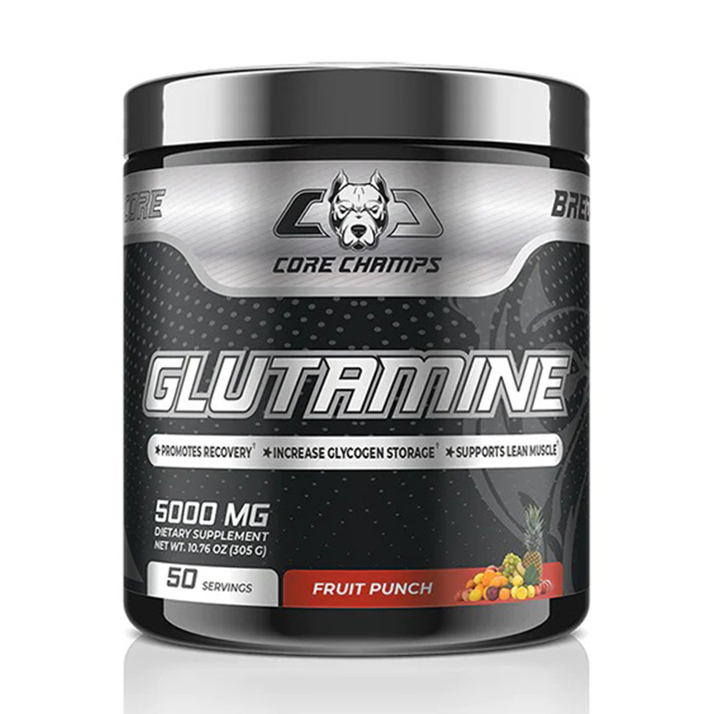 Core Champs Glutamine 5000 mg 50 Servings - Fruit Punch Best Price in UAE