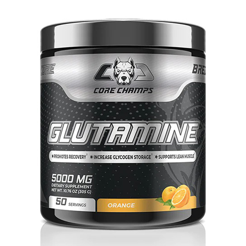 Core Champs Glutamine 5000 mg 50 Servings - Orange