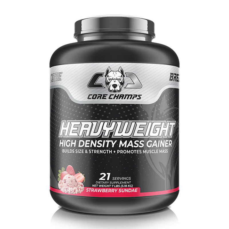 Core Champs Heavyweight Gainer 21 Servings 7 lbs - Strawberry Sundae
