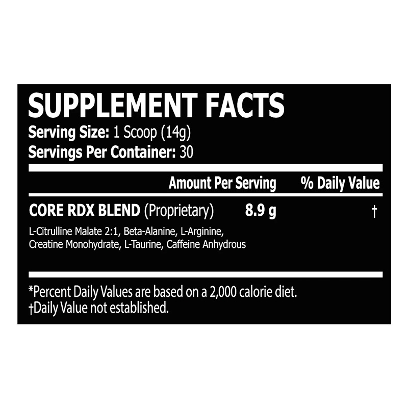 Core Champs RDX Pre-workout 30 Servings - Lemon Lime Best Price in Dubai