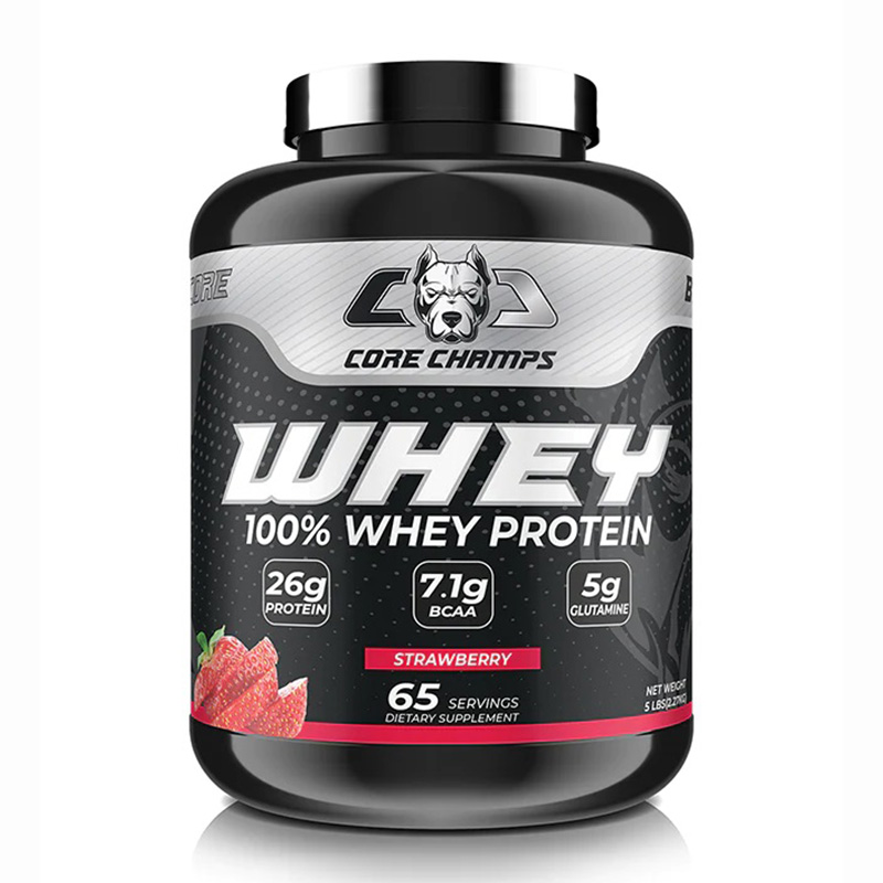 Core Champs Whey 100% Whey Protein 5 lbs - Strawberry Best Price in UAE
