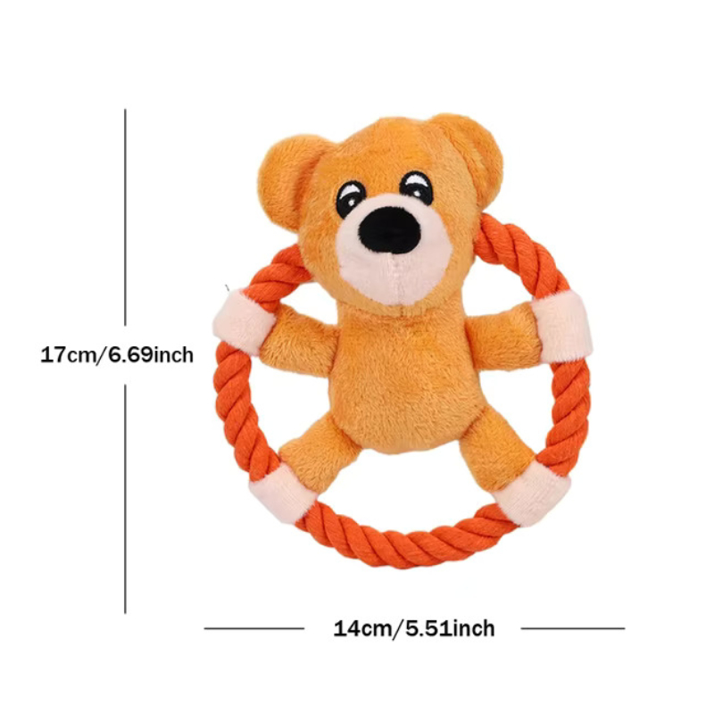 Cotton Rope Flying Disc Dog Toys - Bear Best Price in Dubai