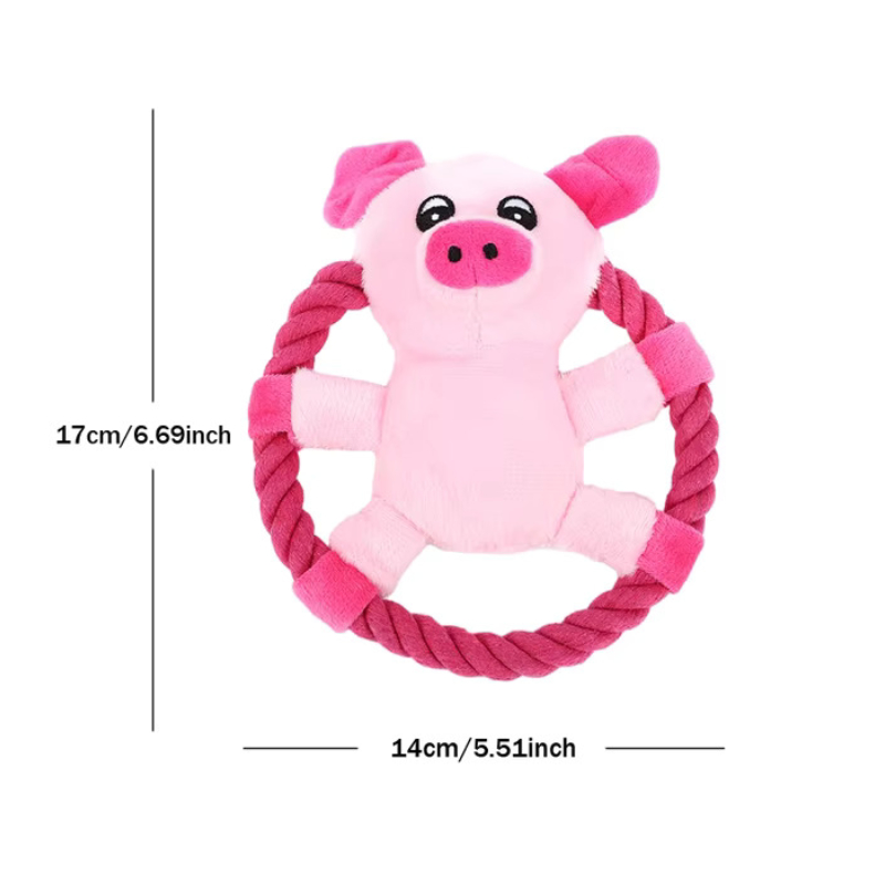 Cotton Rope Flying Disc Dog Toys - Pig Best Price in Dubai