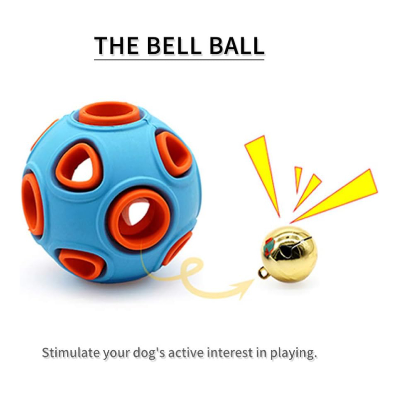 Dog Interactive Toy with Ring Bell Squeak Toy - Blue Best Price in Dubai