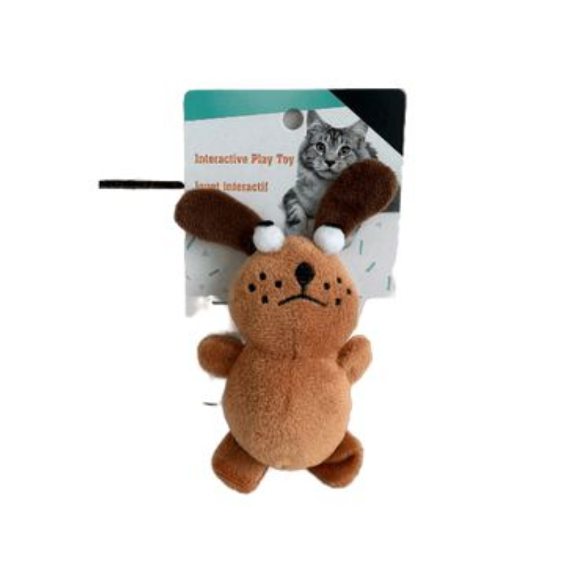 Dog Shaped Plush Squeak Pet Toy