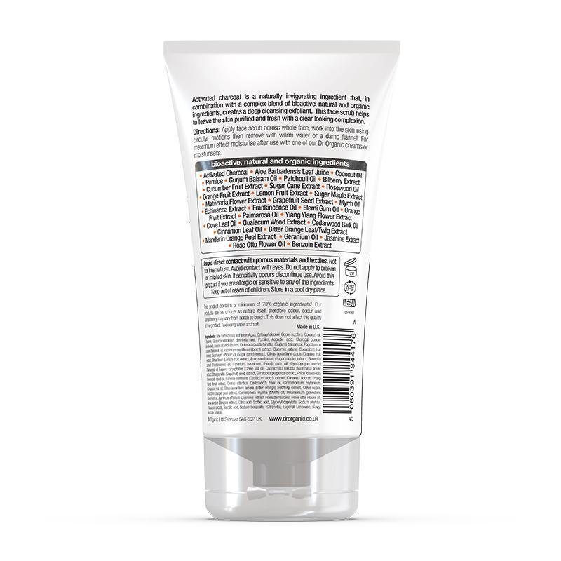 Dr. Organic Charcoal Face Scrub 125ml Best Price in Dubai