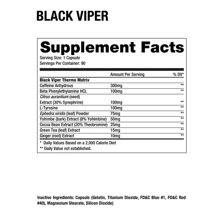 Dragon Pharma Black Viper 90 Caps Best Price in Dubai