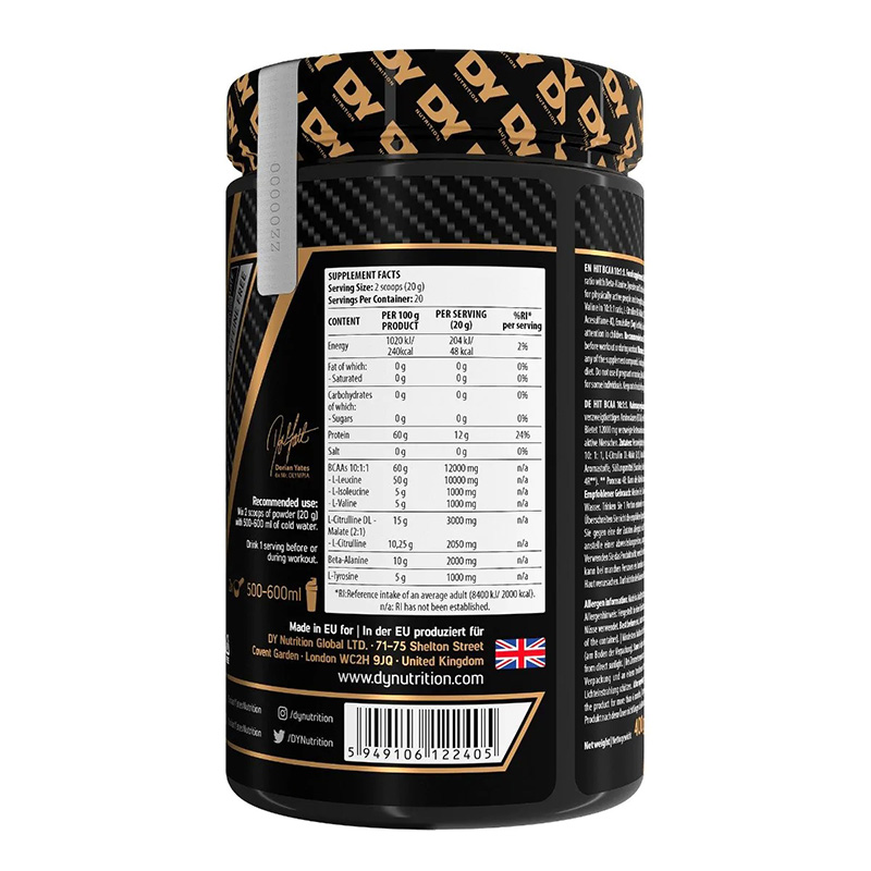 DY Nutrition Hit BCAA 10:1:1 400G Best Price in Dubai