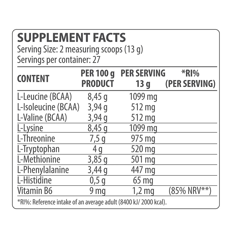 DY Nutrition HIT EAA Amino Acid Complex 360G Best Price in Abu Dhabi