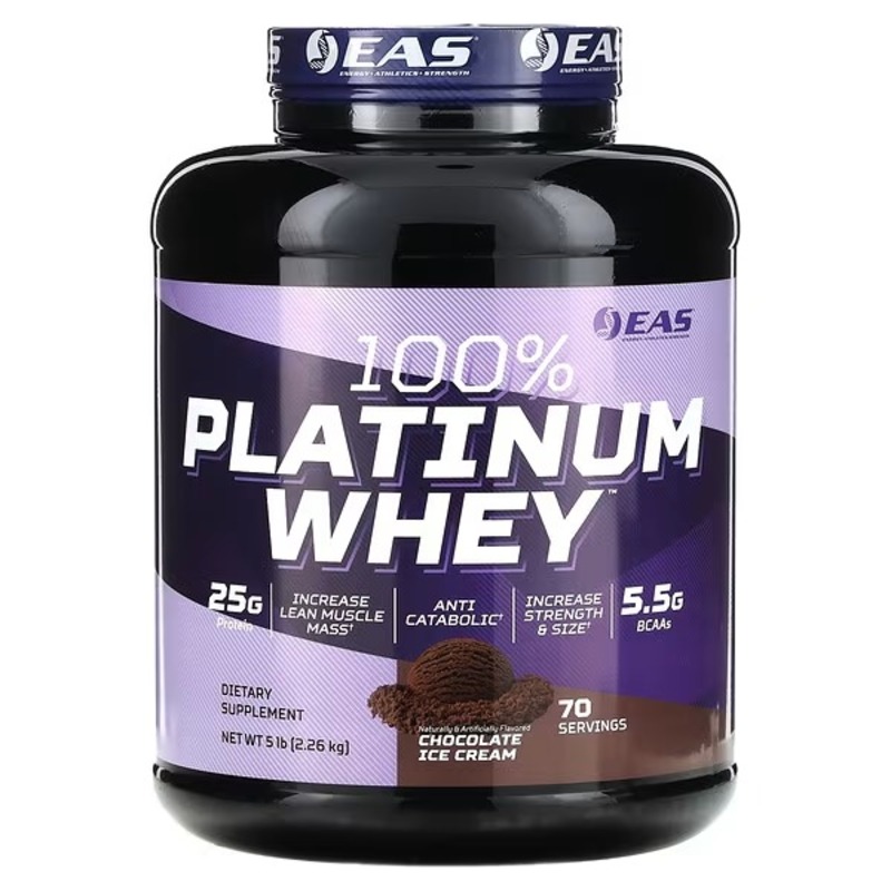EAS Platinum Whey Protein 5lbs - Chocolate Ice Cream