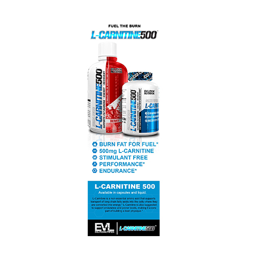 EVL Carnitine 500 - 16 oz Best Price in UAE