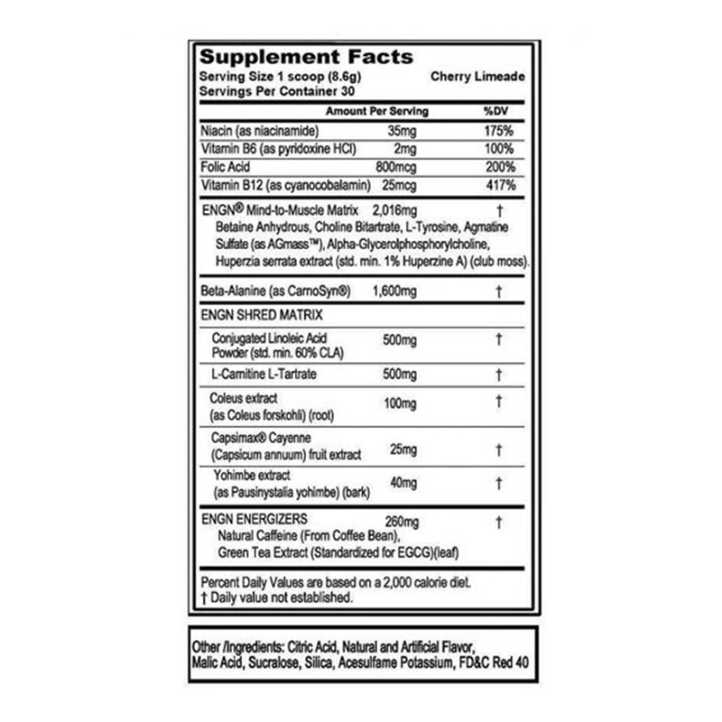 EVL ENGN Shred 30 Servings Best Price in UAE