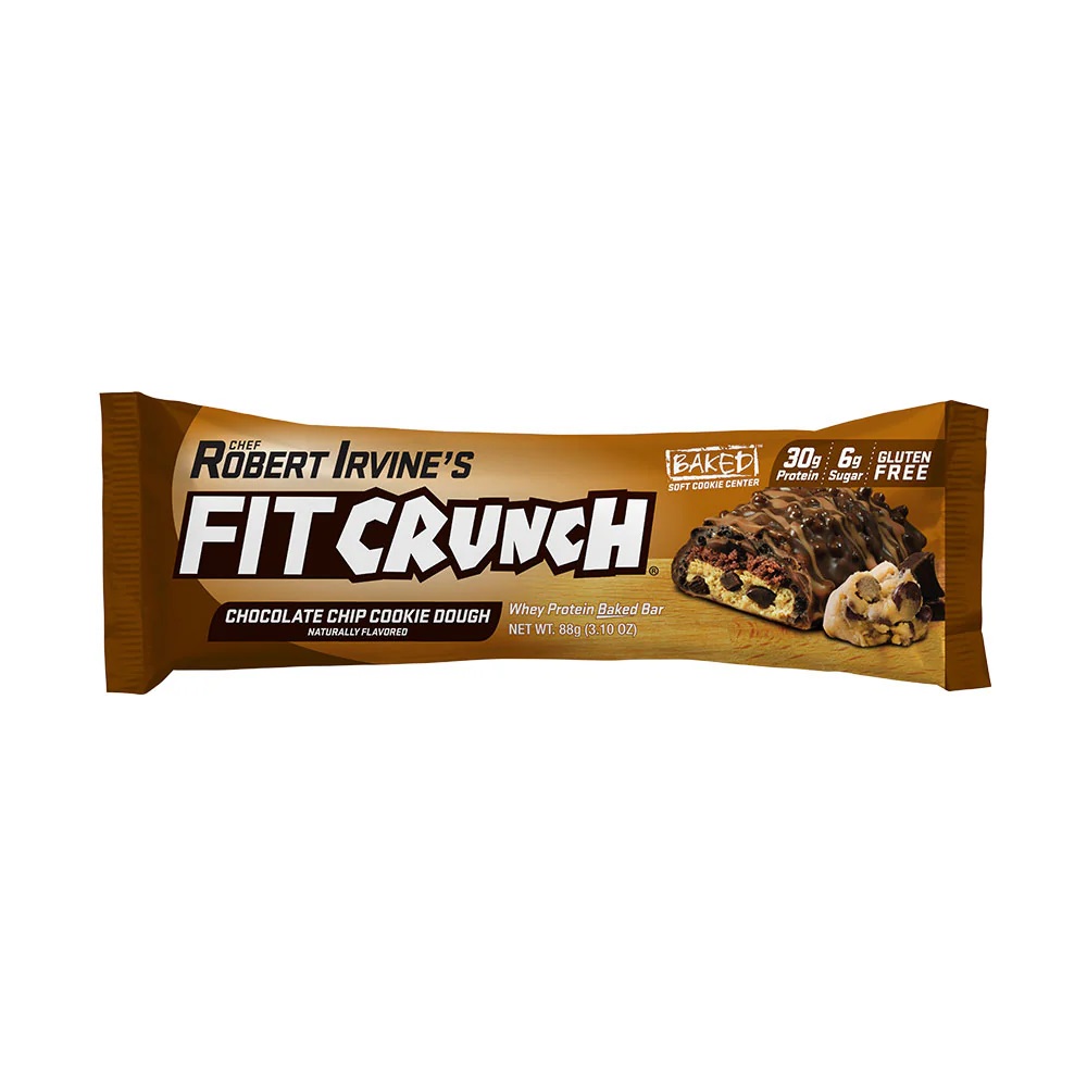 Fit Crunch High Protein Baked Bar 12 Pcs in Box - Chocolate Chip Cookie Dough Best Price in Al Ain