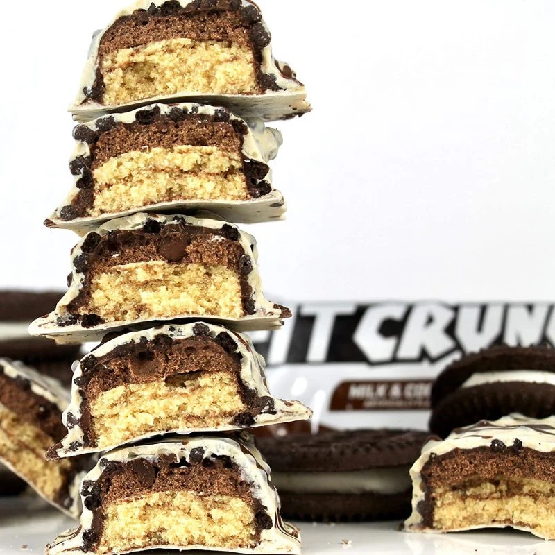 Fit Crunch High Protein Baked Bar 12 Pcs in Box - Milk & Cookies Best Price in Dubai