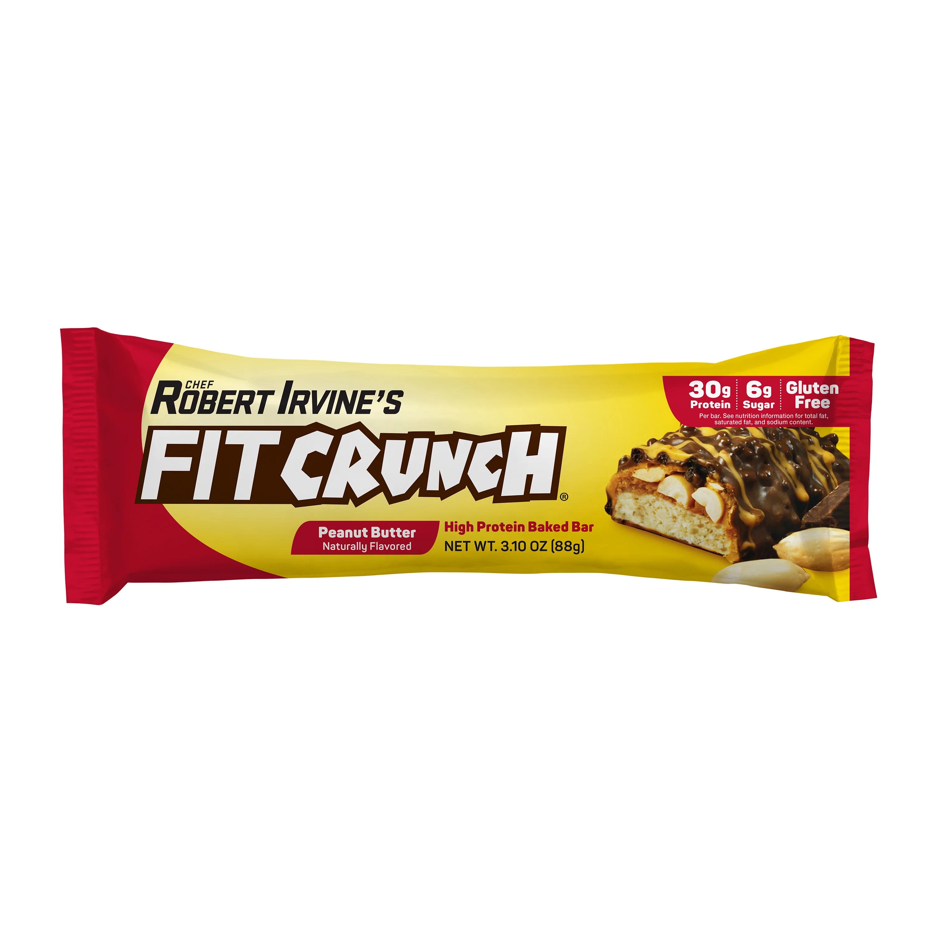 Fit Crunch High Protein Baked Bar 12 Pcs in Box - Peanut Butter Best Price in Dubai