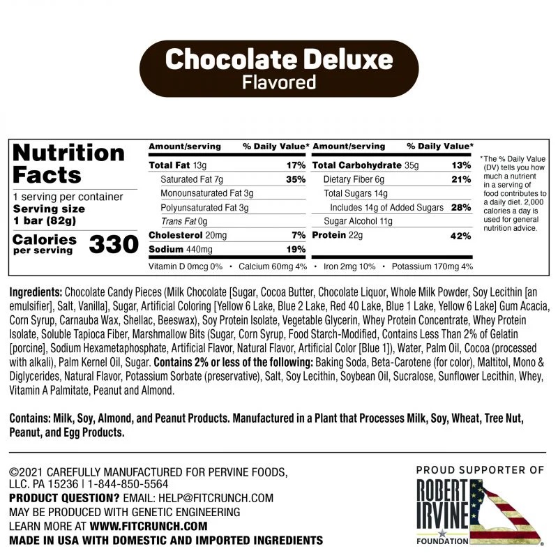 Fit Crunch Loaded Cookie Bar 12 Pc in Box - Chocolate Deluxe Best Price in Abu Dhabi