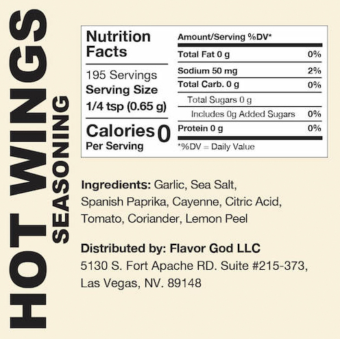 Flavor God Hot Wings Seasoning UAE