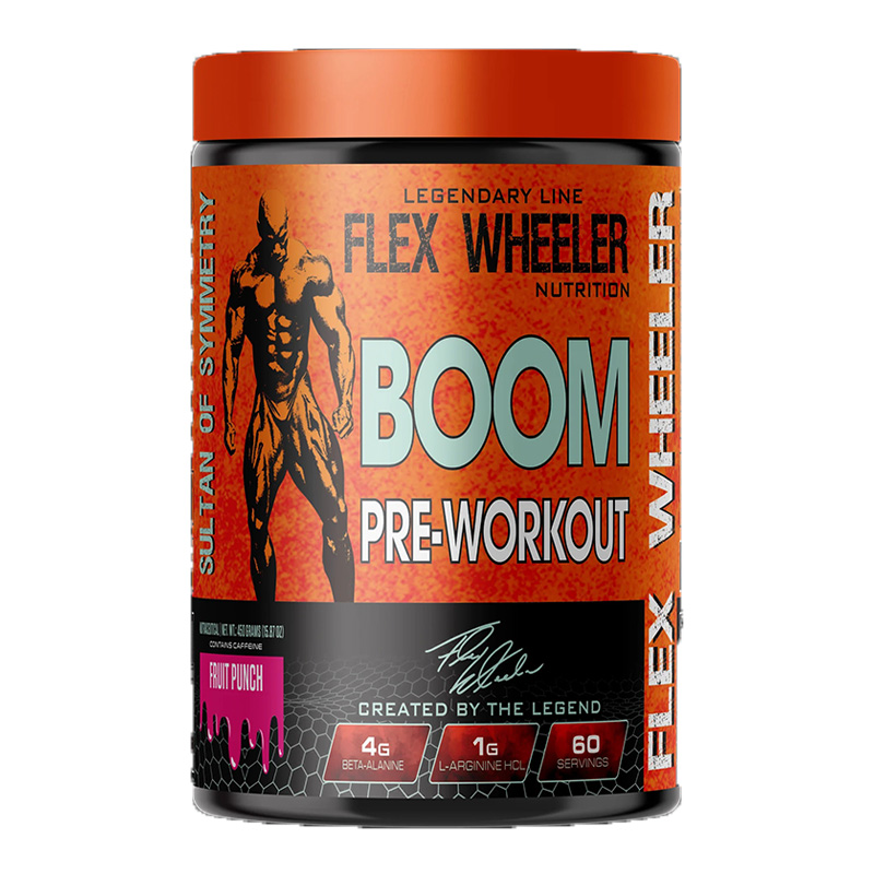 Flex Wheeler Boom Pre Workout 60 Servings - Fruit Punch