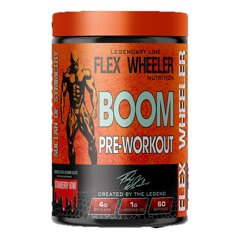 Flex Wheeler Boom Pre Workout 60 Servings - Strawberry Kiwi